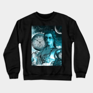 Steampunk lady Crewneck Sweatshirt